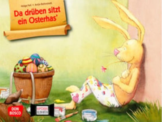 Da drüben sitzt ein Osterhas`