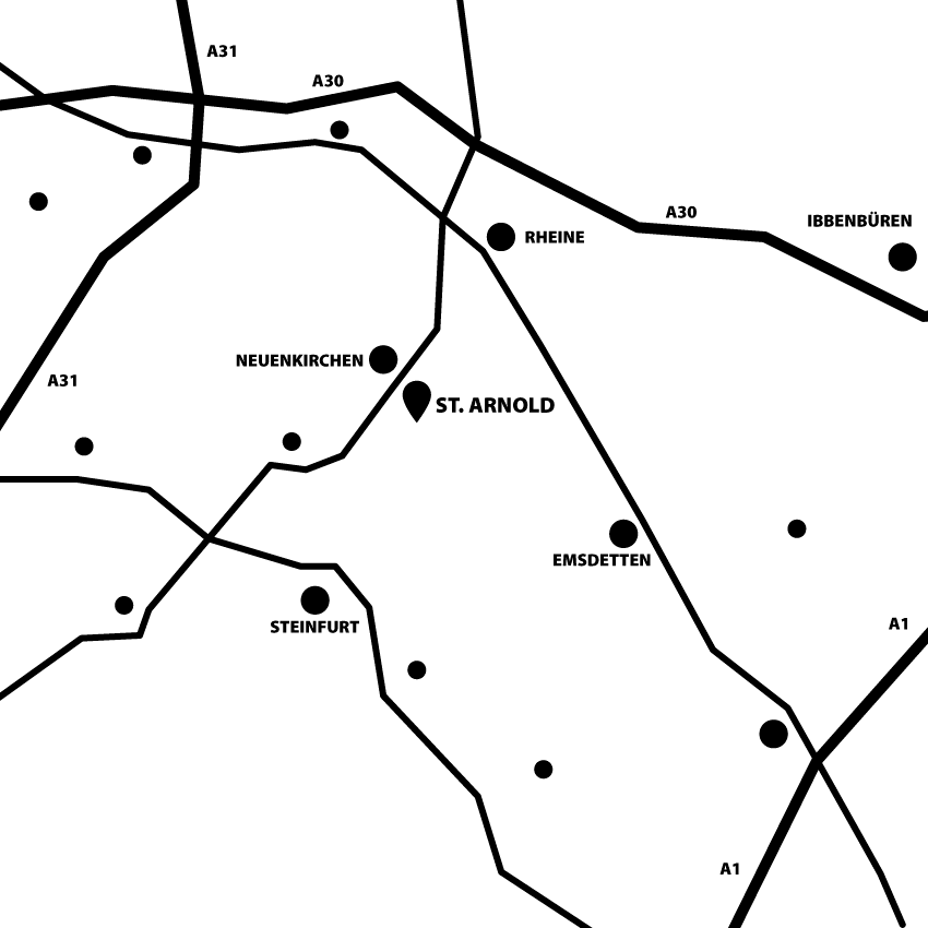 Anfahrt St. Arnold Anfahrt St. Arnold