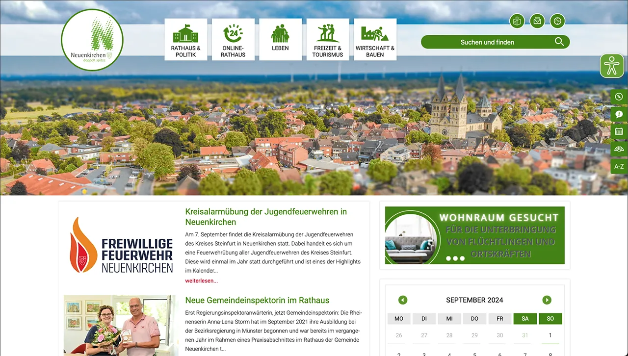 Die Website der Gemeinde Neuenkirchen