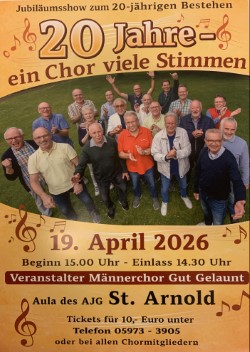 Jubiläumsshow des Männerchors Gut Gelaunt