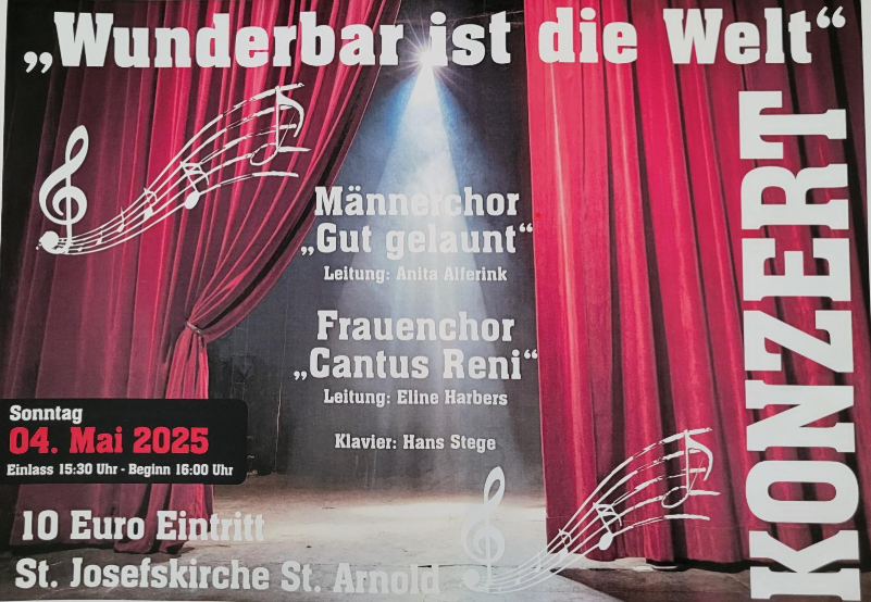Konzert des Männerchors Gut gelaunt