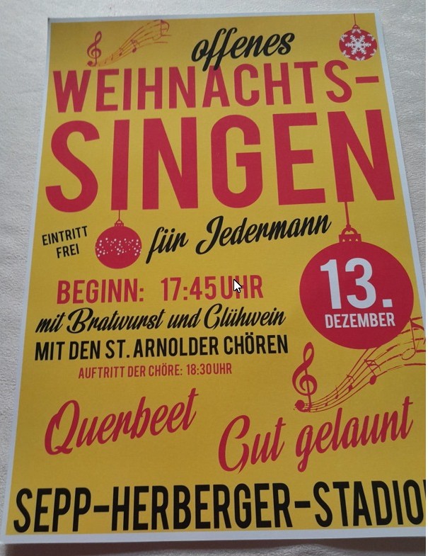 Weihnachtssingen 2025